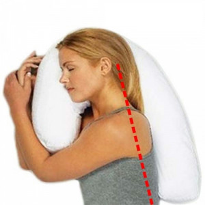 Almofada ergonómica para dormir de lado