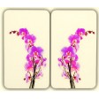 2 Protecções Vidro para Fogão Orquídeas