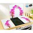 2 Protecções Vidro para Fogão Orquídeas
