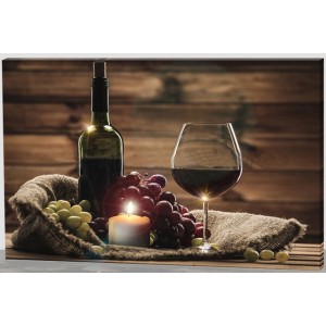 Tela de parede com luzes LED incorporadas  tema3