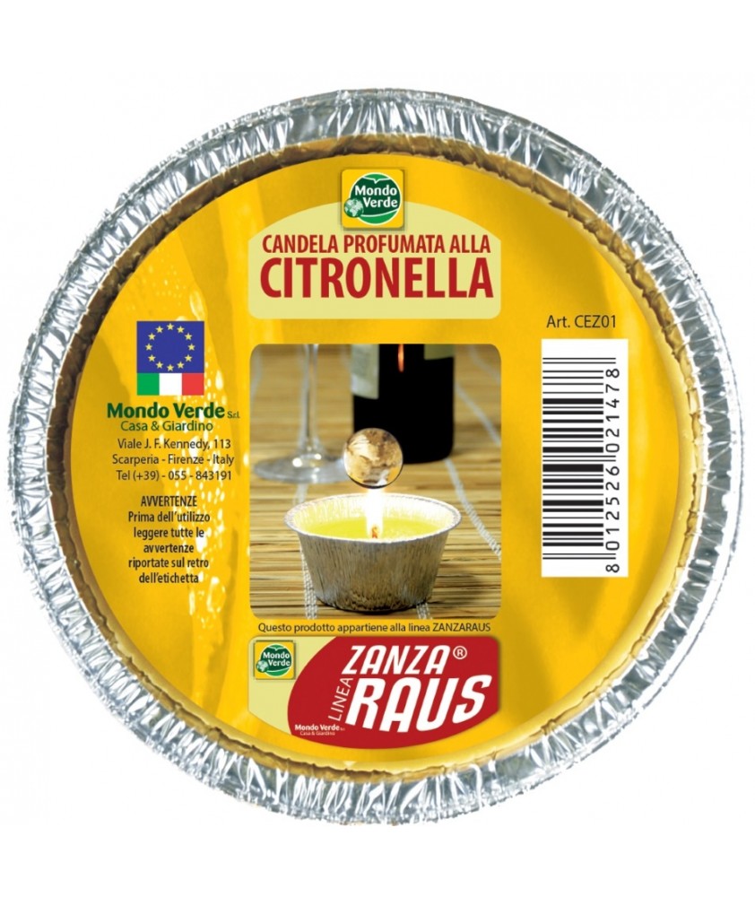 Recarga vela citronella 7 noites em alumínio  