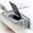 Prateleira para cama com suporte telemóvel