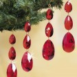 Decorações de Natal "6 gotas vermelhas"